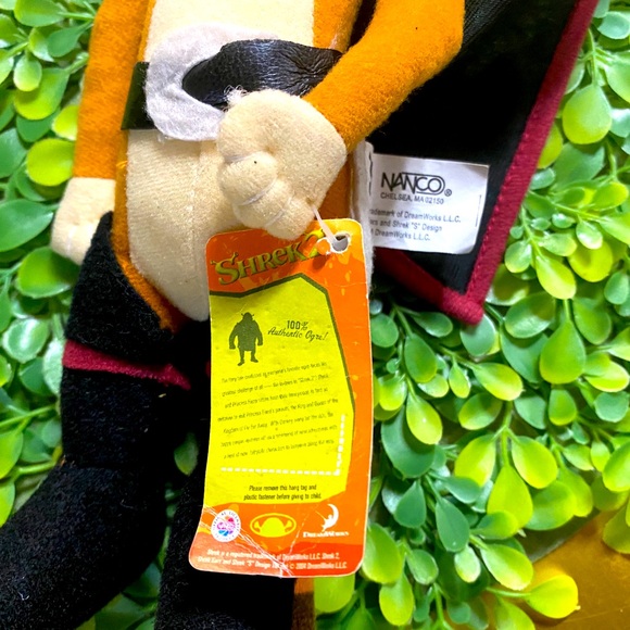 SHREK 2 VTG 2004 PUSS IN BOOTS COLLECTIBLE PLUSH DREAMWORKS 9.5” - Picture 6 of 12